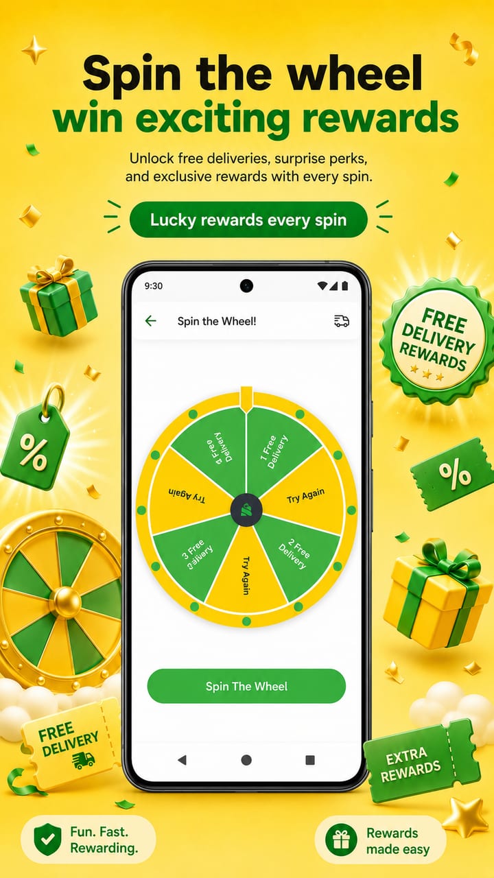 ShopIt app: spin the wheel for rewards